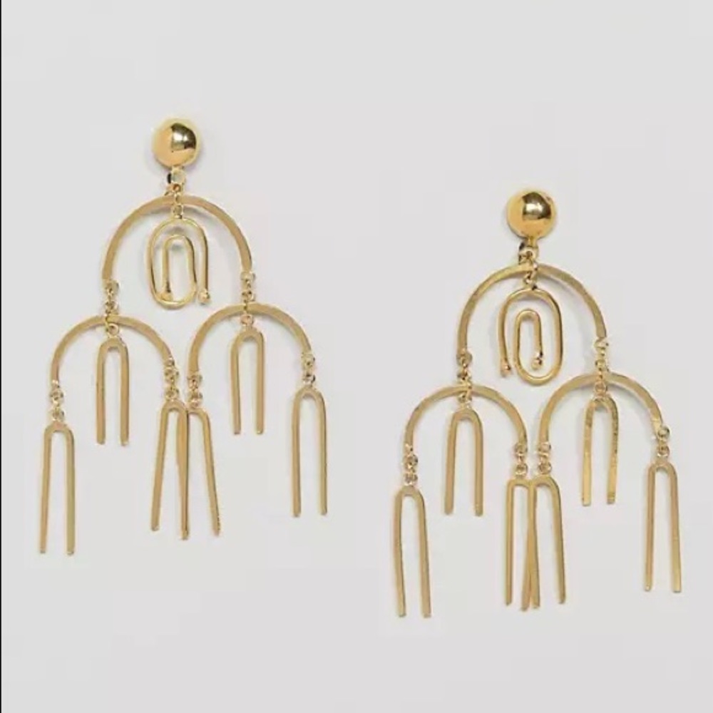 ASOS Geometric Chandelier Earrings